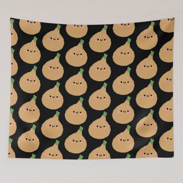 Item preview, Kawaii doodle of brown onion vegetables designed and sold by GLwithUs.