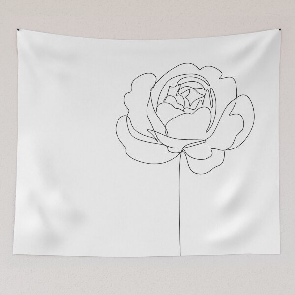 Item preview, Flower Line Art, Fashion art, Minimalist Print, Scandinavian art, Modern art, Wall art, Print, Minimalistic, Modern Poster designed and sold by OneLinePrint.