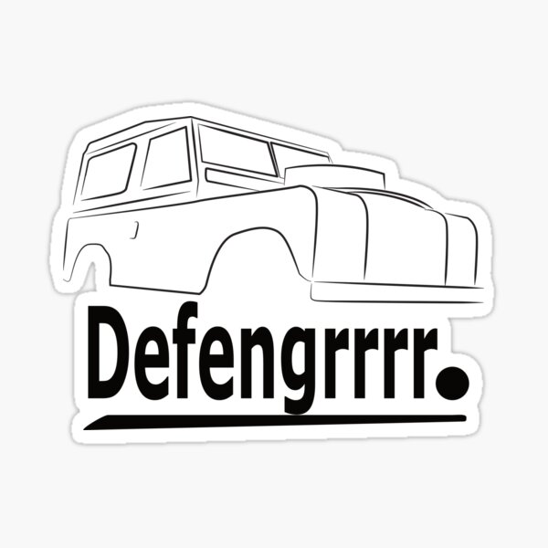 Land Rover Defender, Real 4X4s Don't Wear Chrome Sticker