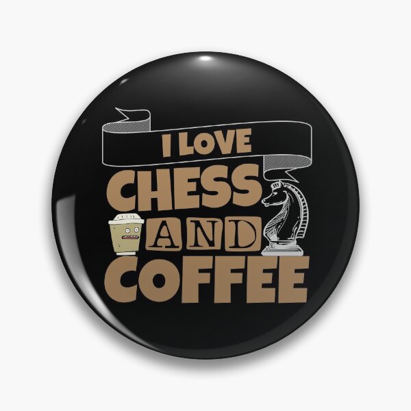 Item preview, I love chess and coffee designed and sold by Diamaber.