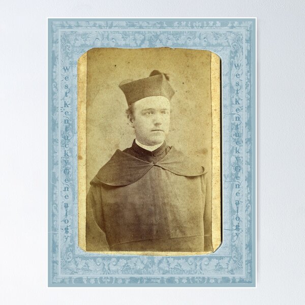 Item preview, Catholic Priest, Paducah, Kentucky  designed and sold by West Kentucky Genealogy.