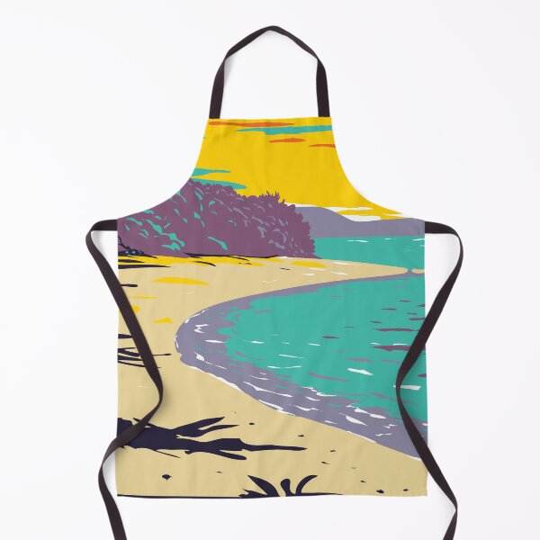 Item preview, WPA Poster of Trunk Bay beach, Virgin Islands National Park in the island of St John, USA designed and sold by JohnLucke.