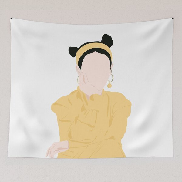 Item preview, IU BBIBBI Yellow Dress Space Buns  designed and sold by WPrintMPalette.