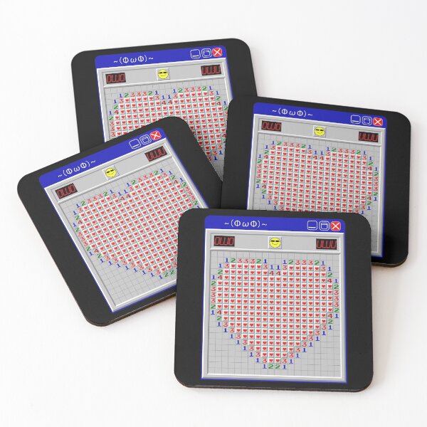 Item preview,  Retro Y2K Heart Minesweeper Inspired Cute designed and sold by Dr-Faustus.