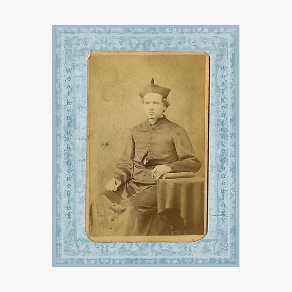 Item preview, Catholic Priest, Paducah, Kentucky  designed and sold by West Kentucky Genealogy.