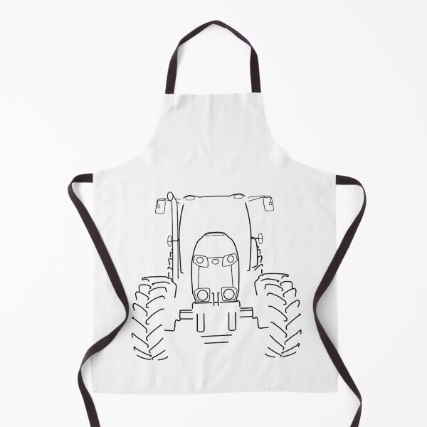 Aperçu de l'œuvre Graphique de contour noir tracteur agricole créée et vendue par soitwouldseem.
