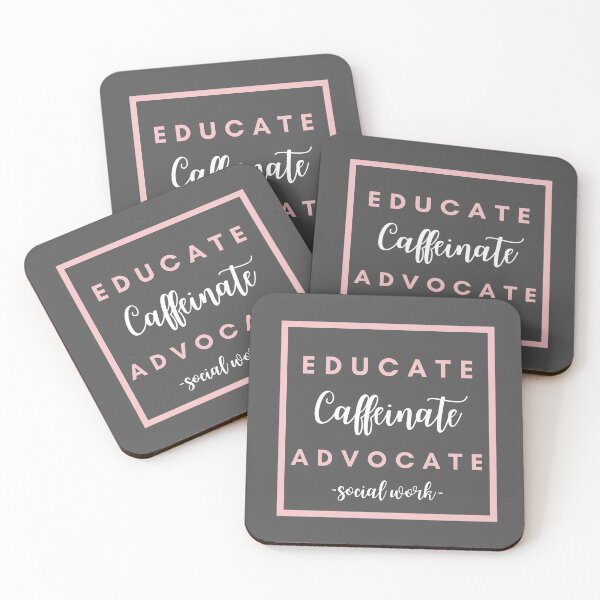 Item preview, Educate Caffeinate Advocate Social Work 2021 Gift designed and sold by natalieritchie.
