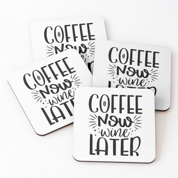 Item preview, Coffee now, wine later designed and sold by SasKloset.