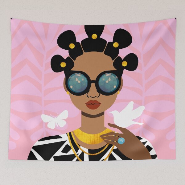 Item preview, Bantu Knots Hairstyle Girl designed and sold by TabithaBianca.