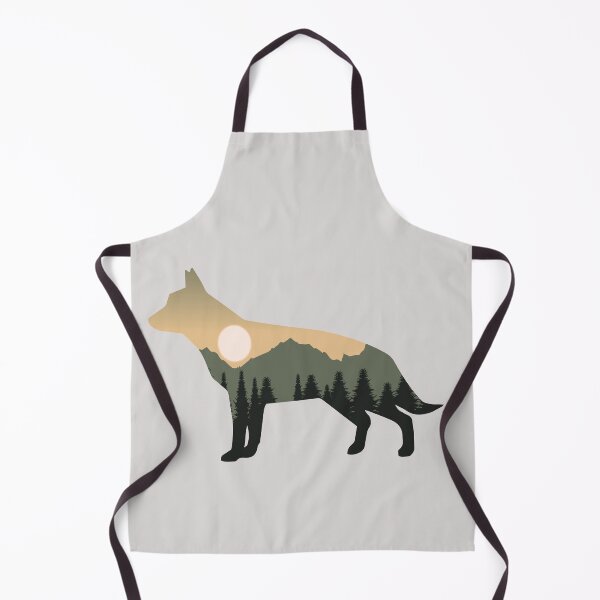 Item preview, german shepherd dog forest mountain sunset gift designed and sold by alaechamlal.