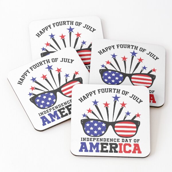 Item preview, HAPPY FOURTH OF JULY INDEPENDENCE DAY OF AMERICA designed and sold by JRM Tees & More Store.