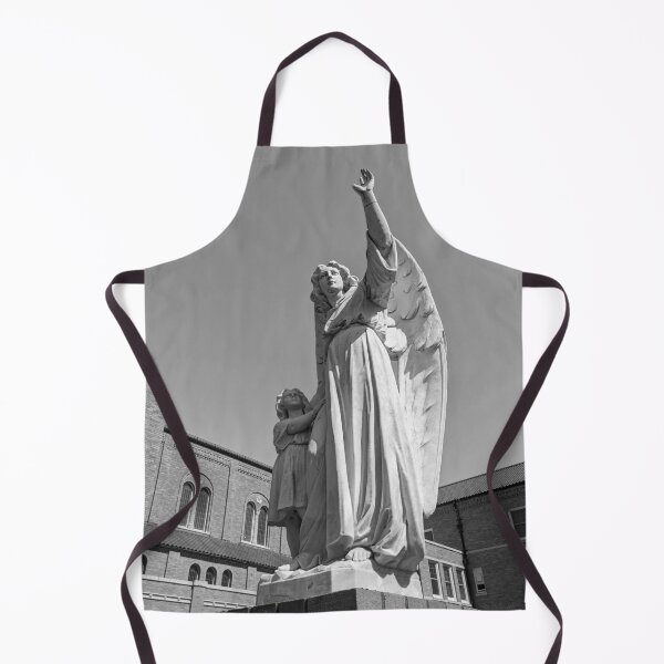 Item preview, Guardian Angel Statue (black and white edit) designed and sold by Grace Feucht.