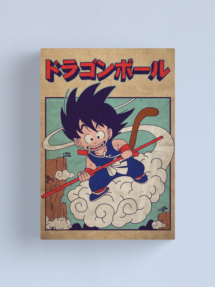 Alternate view of Vintage Goku Poster Canvas Print