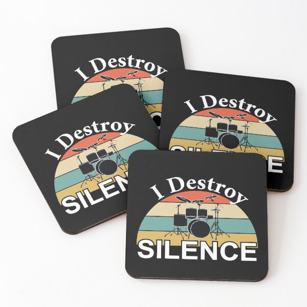 Item preview, drummer gift i destroy silence designed and sold by JKHart.