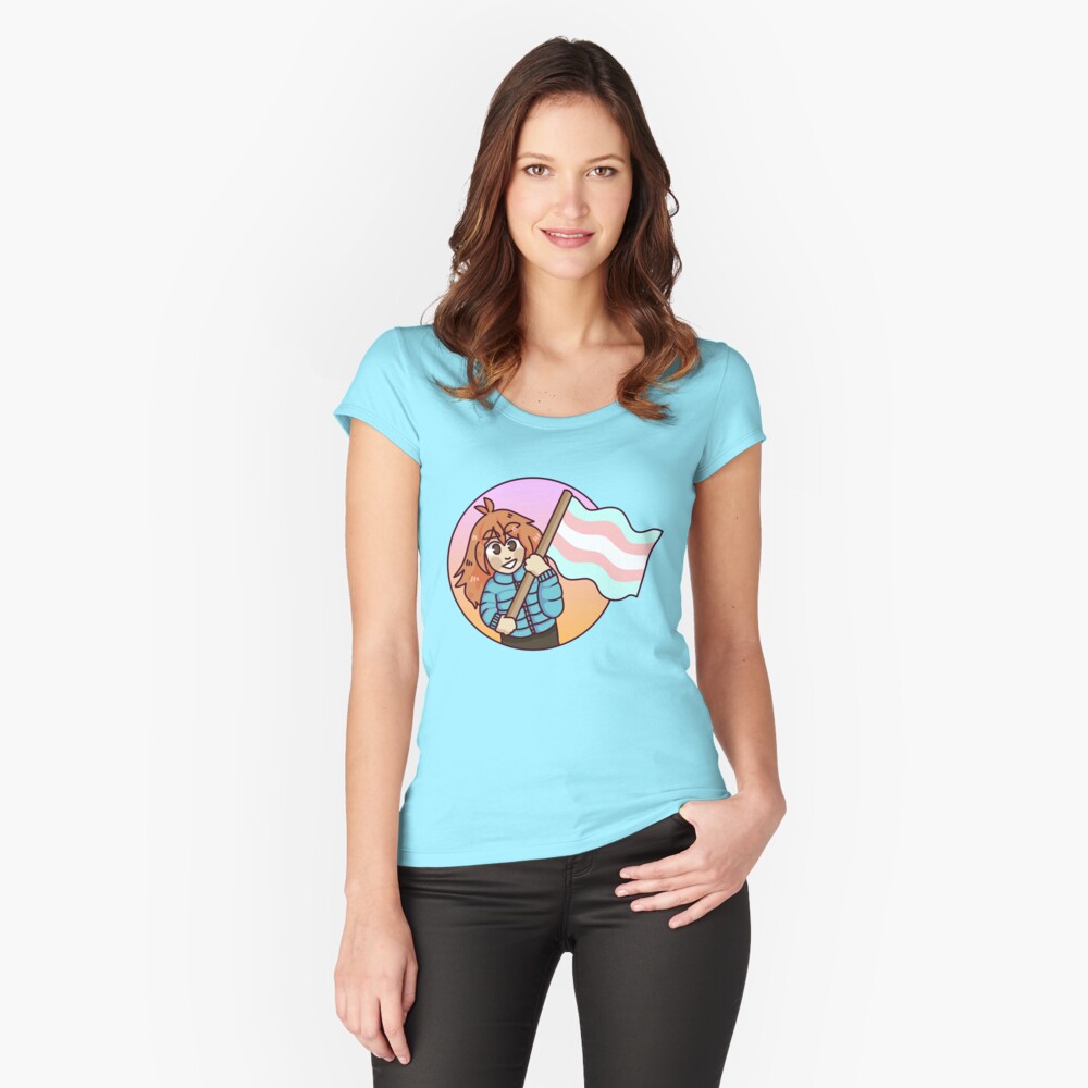 Item preview, Fitted Scoop T-Shirt designed and sold by moobloom.