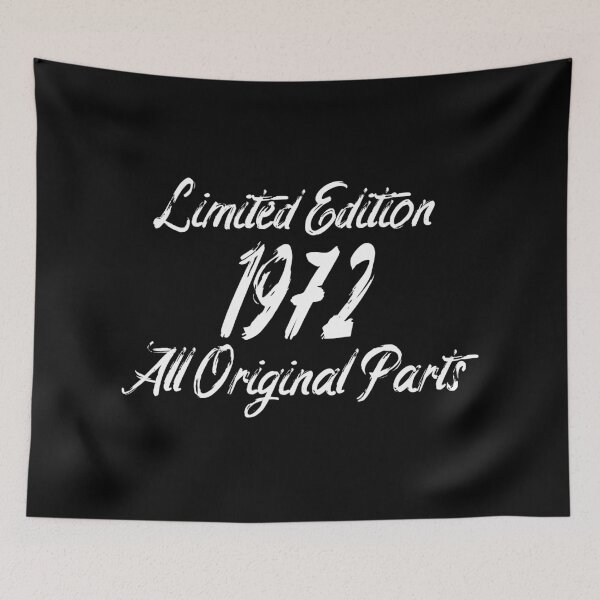 Item preview, Mens 49th Birthday T Shirt Top Shirt Gift Present Fifty Limited Edition Year 1972 All Original Parts Funny 49 Years Old Tee designed and sold by Man Of Pixels.