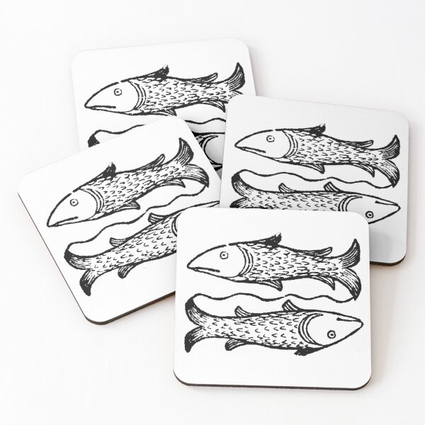 Item preview, Medieval Zodiac Horoscope Pisces Fish designed and sold by Pixelchicken.
