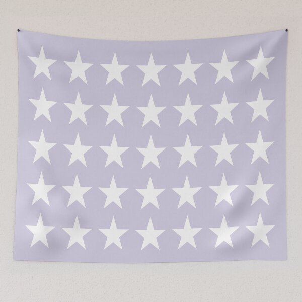 Item preview, Medium WHITE and LILAC STARS  designed and sold by RachelMacht.