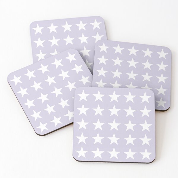 Item preview, Medium WHITE and LILAC STARS  designed and sold by RachelMacht.