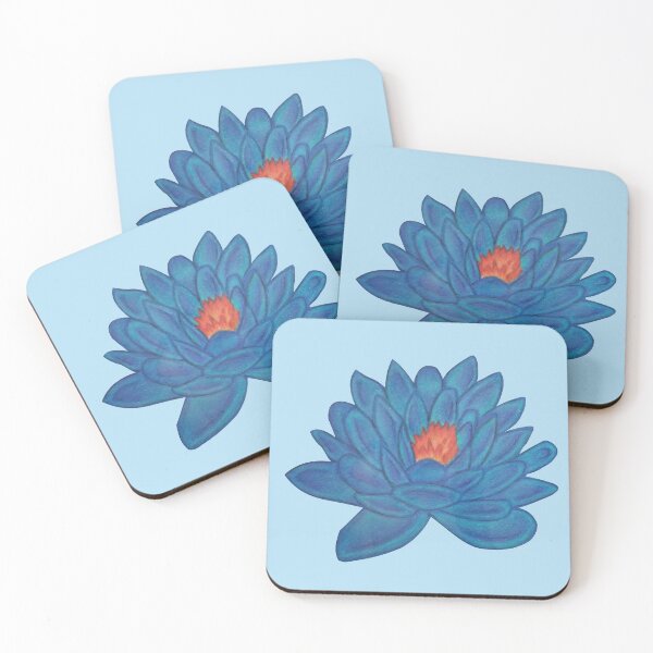 Item preview, Blue Lotus Flower Drawing designed and sold by Arianna Khalil.