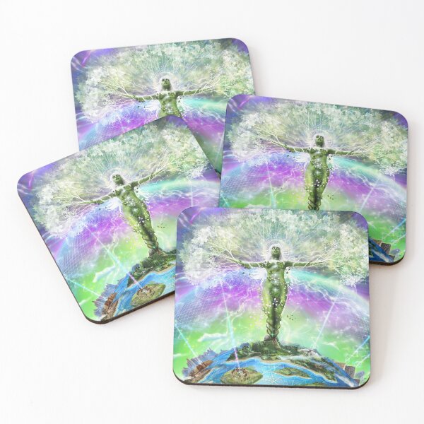 Item preview, Goddess Gaia Spiritual Awakening Visionary Psychedelic Cosmic DMT Experience with Pyramids and Sacred Occult Ancient Sites   designed and sold by PrimalAlchemy.
