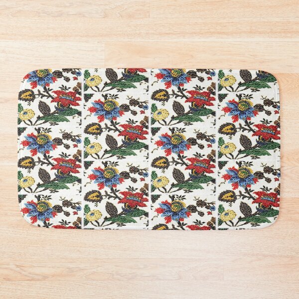 Item preview, Antique Bold Blue Red Yellow Floral Vintage Pattern Design designed and sold by kmcs.
