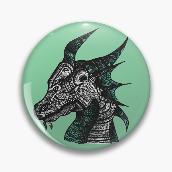 Item preview, Patterned Dragon Drawing designed and sold by Arianna Khalil.