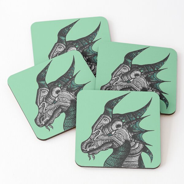 Item preview, Patterned Dragon Drawing designed and sold by Arianna Khalil.