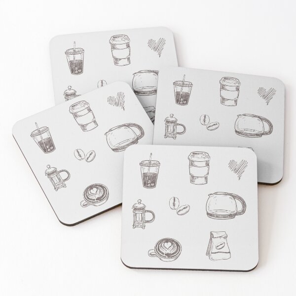 Item preview, Hand Drawn Coffee Sketches designed and sold by natalieritchie.