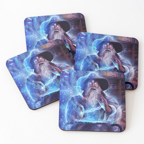 Item preview, Cosmic Holographic Wizard Merlin Third Eye Psychedelic DMT Spiritual Experience with Esoteric Occult Sacred Geometry DNA Symbolism designed and sold by PrimalAlchemy.