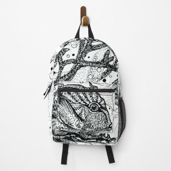 Item preview, Shell and fish underwater world black and white designed and sold by Susanne Margarete Lutz.