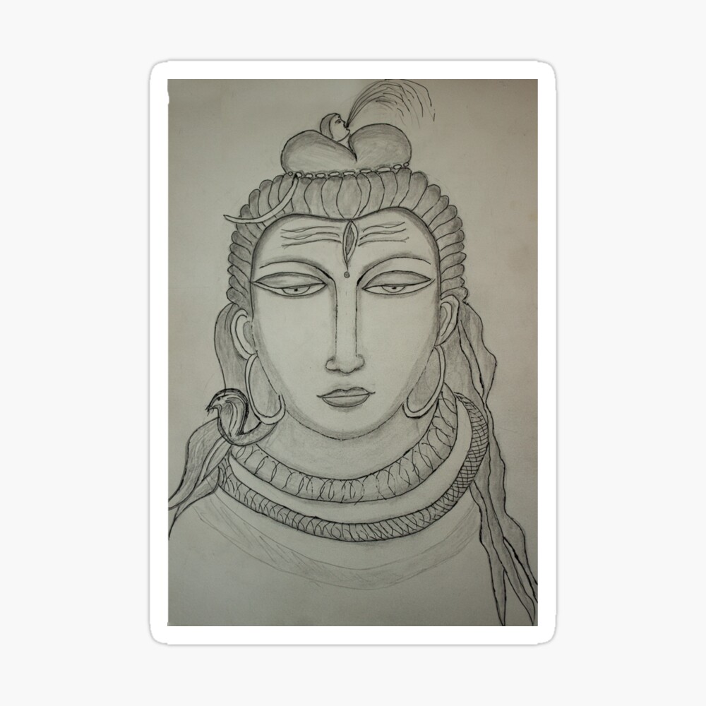 Slowly pencil drawing of lord Bholenath  lord shivji pencil drawing   YouTube