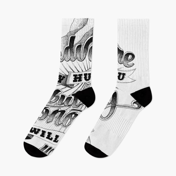 Item preview, "Adventure may hurt you but monotony will kill you" Statement illustration with mountains designed and sold by TrueType.