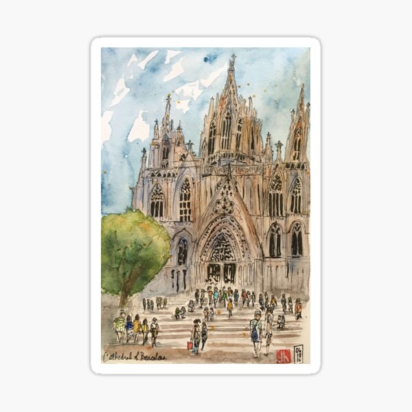 Barcelona Cathedral Sticker