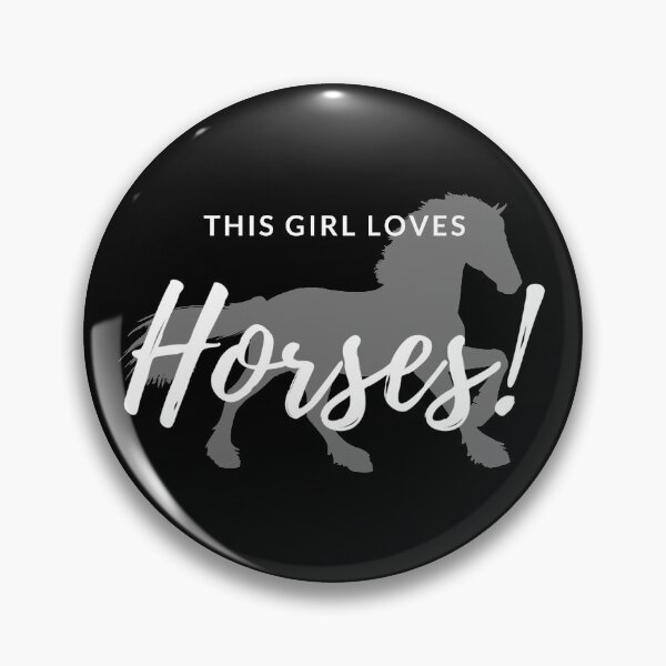 Item preview, This Girl Loves Horses Gray Horse For Horse Lovers designed and sold by Zurickdesigns.