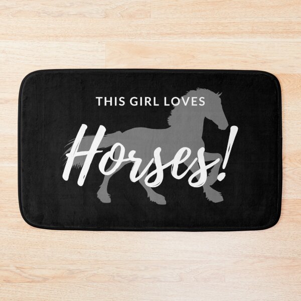 Item preview, This Girl Loves Horses Gray Horse For Horse Lovers designed and sold by Zurickdesigns.