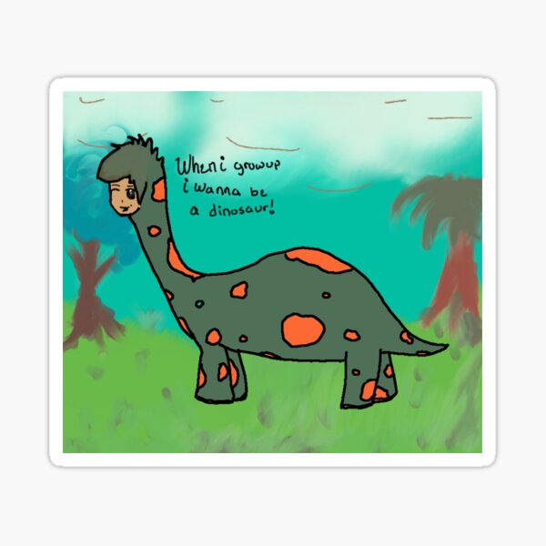 Item preview, When I Grow Up I Wanna Be A Dinosaur designed and sold by MooskieMallie.