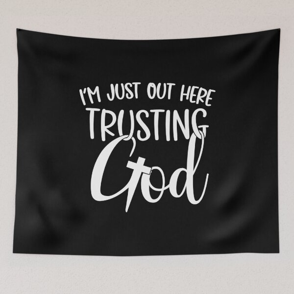 Item preview, I'm Just Out Here Trusting God Shirt , Confidence Shirt , Believe Shirt Faith Shirt ,Christian Shirt , Church Shirt designed and sold by plussorn.