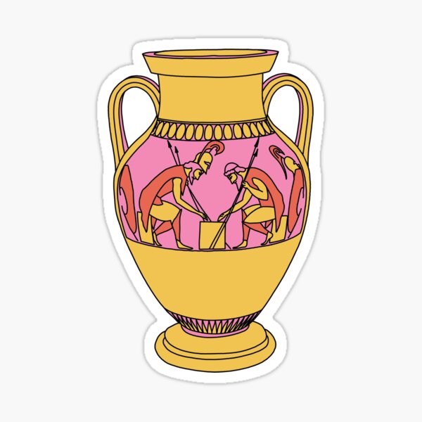 Achilles and Ajax Playing a Game Sticker