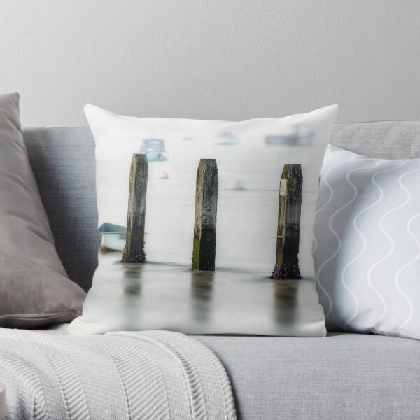 Three Posts Throw Pillow
