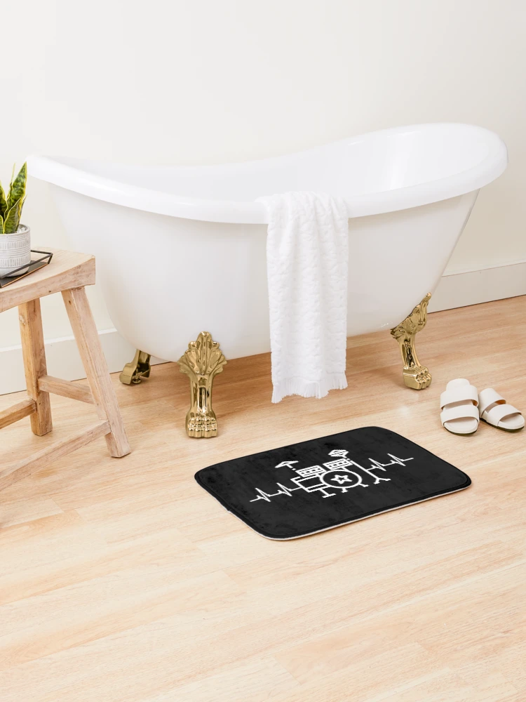 Thumbnail 2 of 6, Bath Mat, Timbales - Ritmo designed and sold by DesignByAmyPort.