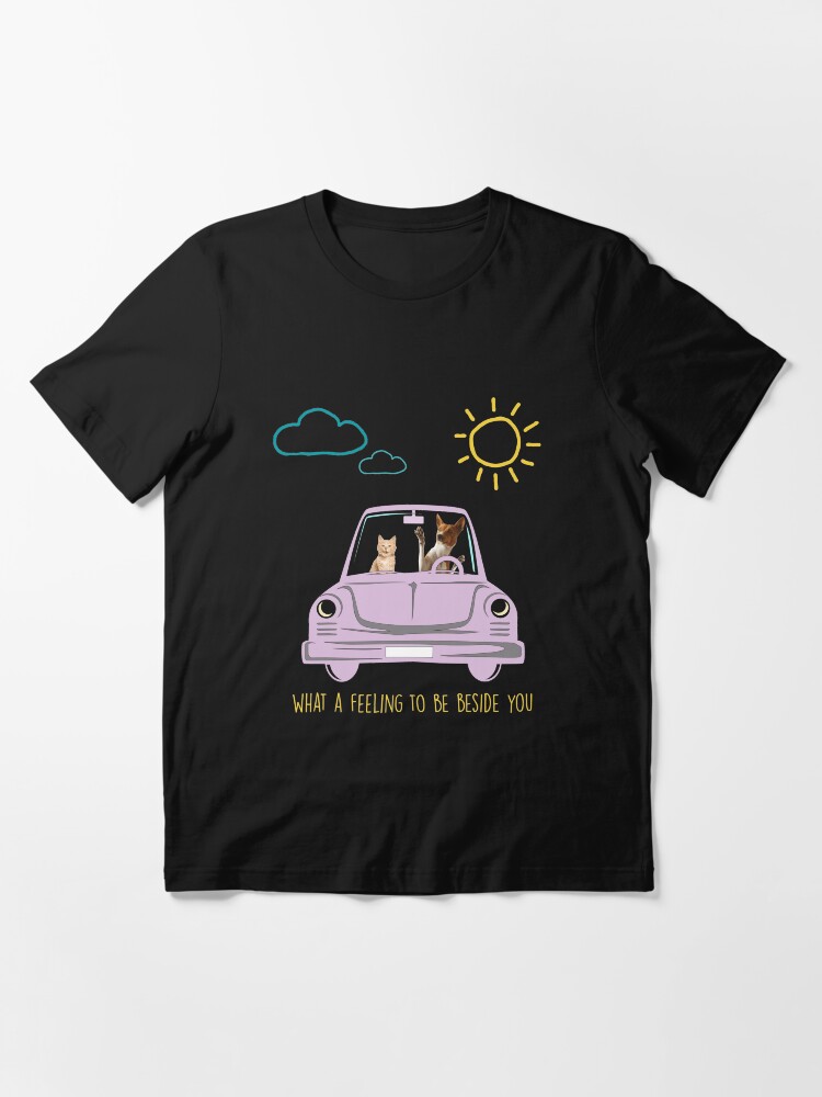 what a feeling dog shirt