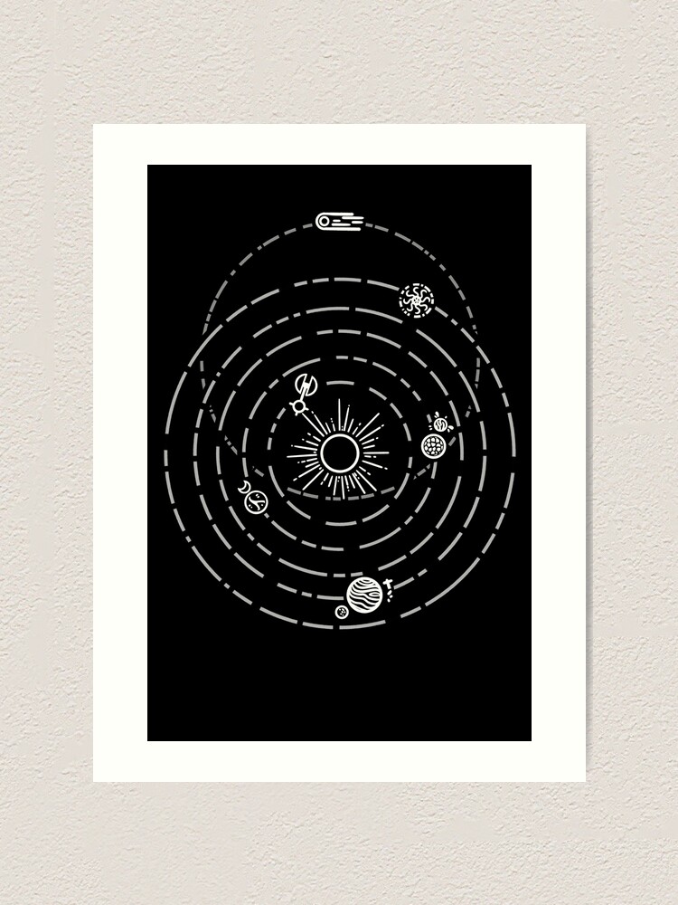 Outer Wilds Game Art Print Planets Poster Design 