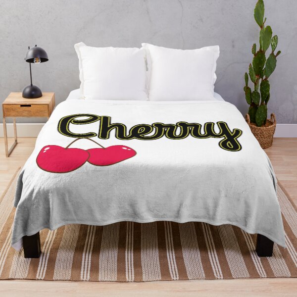 Item preview, Design of the text "Cherry" with a pair of red cherries hanging designed and sold by Martapp.