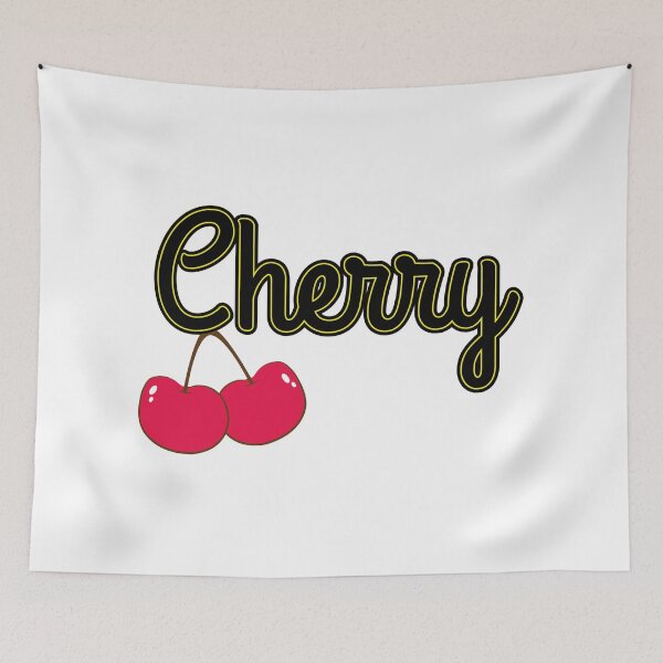 Item preview, Design of the text "Cherry" with a pair of red cherries hanging designed and sold by Martapp.