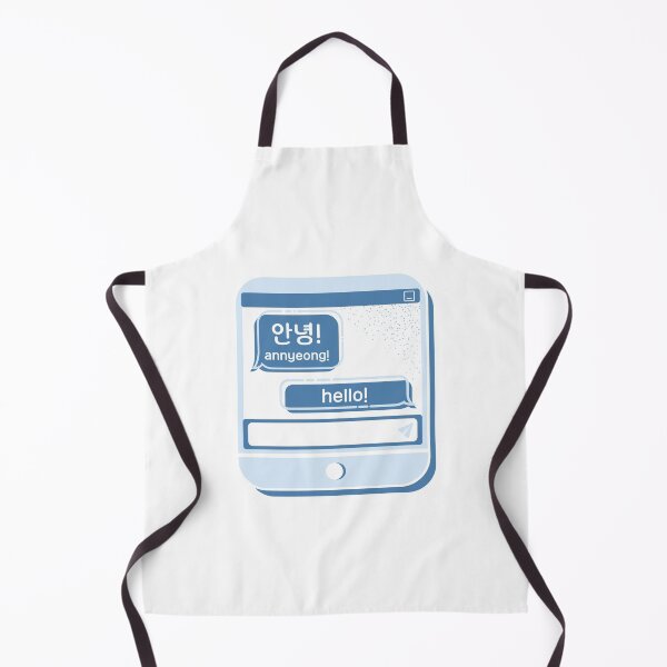Item preview, 안녕! Annyeong! Hello! Blue Chat Bubble Message Hangeul designed and sold by WPrintMPalette.