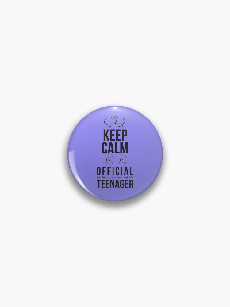 Official Teenager Boy Keep Calm Baseball Teenie Teen Boy Gift | Pin