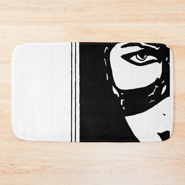 Item preview, Black & White Cat Woman Art Print designed and sold by LAURA TRACY.