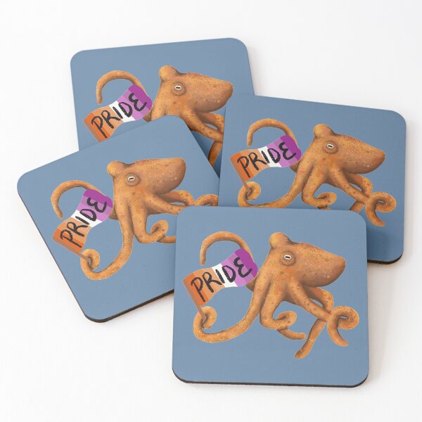 Item preview, Lesbian Pride Octopus designed and sold by Squiddllr.