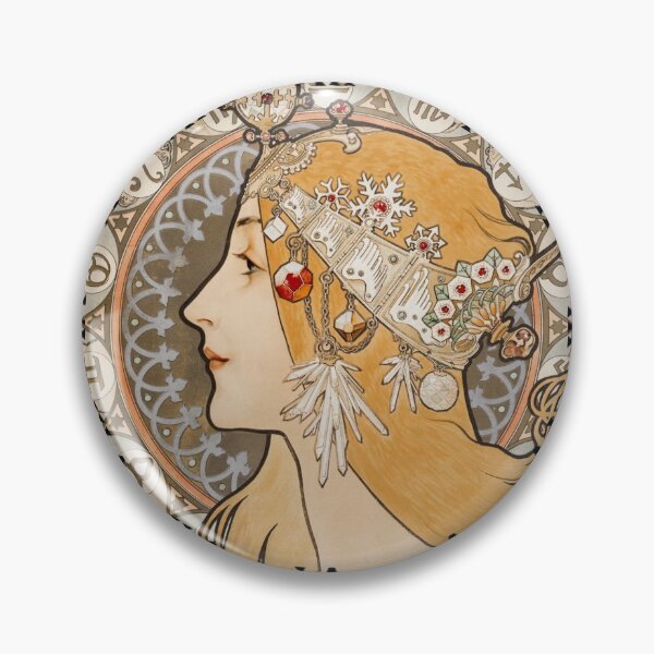 Item preview, Zodiacal or La Plume by Alphonse Maria Mucha designed and sold by wavethreat.